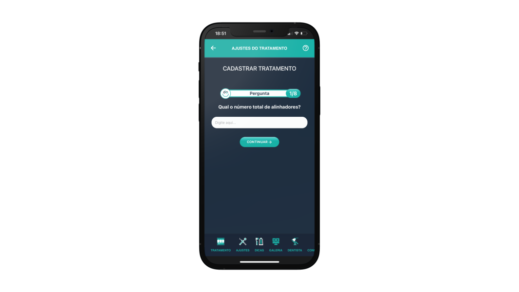 Cadastre a sua sequência no App